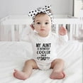 thumbnail image 2 of My Aunt Is Definitely Cooler Than My Dad Newborn Bodysuits Boy Long Sleeve Neutral Baby Clothes White Baby Onsies0-3 Months, 2 of 5
