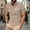 Khaki, variant on Zysthvn Casual Mens Shirts Short Sleeve Casual Pullover Turn Down Collar Summer Mens Shirts Polo Shirts Easter Cross Tops