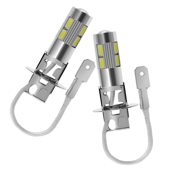 2pcs Car Headlight Bulb 12v H3 High Power Led 6000k Xenon Fog Lamp Driving Drl Lights Headlamp Bulbs