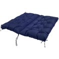 thumbnail image 3 of SQDWYGG Outdoor Swing Cushions with Backrest, 2 or 3 Person Seat Bench Replacement Waterproof Cushion for Outdoor Patio Porch Garden Furniture Swing Chair,Navy Blue,59x39.4in, 3 of 5