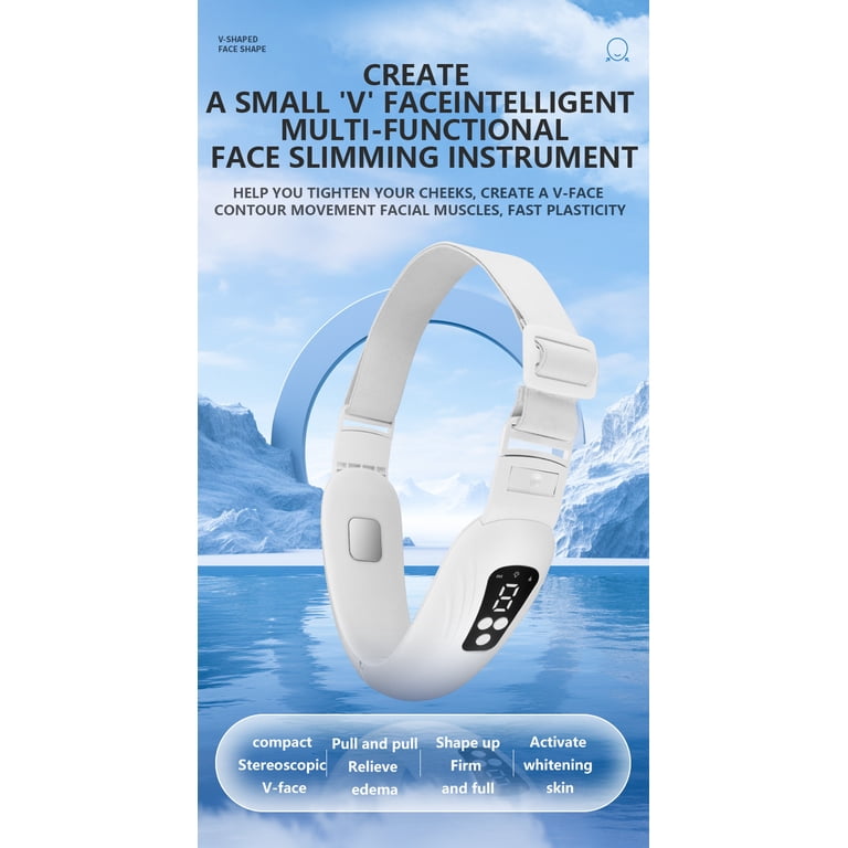 MS color light face slimming instrument, V-face lifting vibration massage,  microcurrent beauty instrument, facial massager