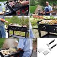 thumbnail image 4 of Juego de herramientas de cocina de calidad profesional, mango resistente al calor, diseño ergonómico, material resistente para juego de espátulas para plancha, herramientas de acero inoxidable, 4 of 5