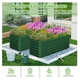 8x4x2 ft Raised Garden Bed, Large Metal Planter Raised Beds, Planters