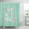thumbnail image 1 of ABPHQTO Resumen Live Love Laugh Inspirational Greeting Card Design Apparel Fondo Cortina de ducha 150x180 cm, 1 of 1