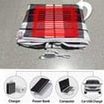 thumbnail image 1 of Cold Winter Electric Blanket Heating Shawl Knee Sleeping Rest Working Heater Warmer Shoulder Heated Pad Accessory Home Living Room Dormitory Office Red Plaid, 1 of 9