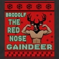 thumbnail image 2 of Brodlof The Red Nose Gaindeer T-Shirt | White Tee Gift, 2 of 5