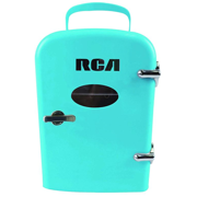 RCA RMIS129-BLUE Mini Retro 6 Can Beverage Refrigerator-Blue - Manufacturer Refurbished