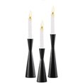 thumbnail image 1 of Candlestick Iron Art Small Man Waist Candlestick Matte Black Cone Base Living Room Crafts Decoration, 1 of 4