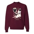 thumbnail image 1 of If It's Not a Pug It's Just a Dog Gift | Mens Dog Lover Crewneck Graphic Sweatshirt, Maroon, X-Large, 1 of 3