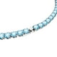 thumbnail image 4 of Collar Swarovski Matrix Tennis con cristales de color azul brillante rodio, 4 of 5