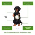 thumbnail image 2 of Waterwood DBP-086 Hand Painted Begging Dachshund Doorbell - Black & Tan, 2 of 3