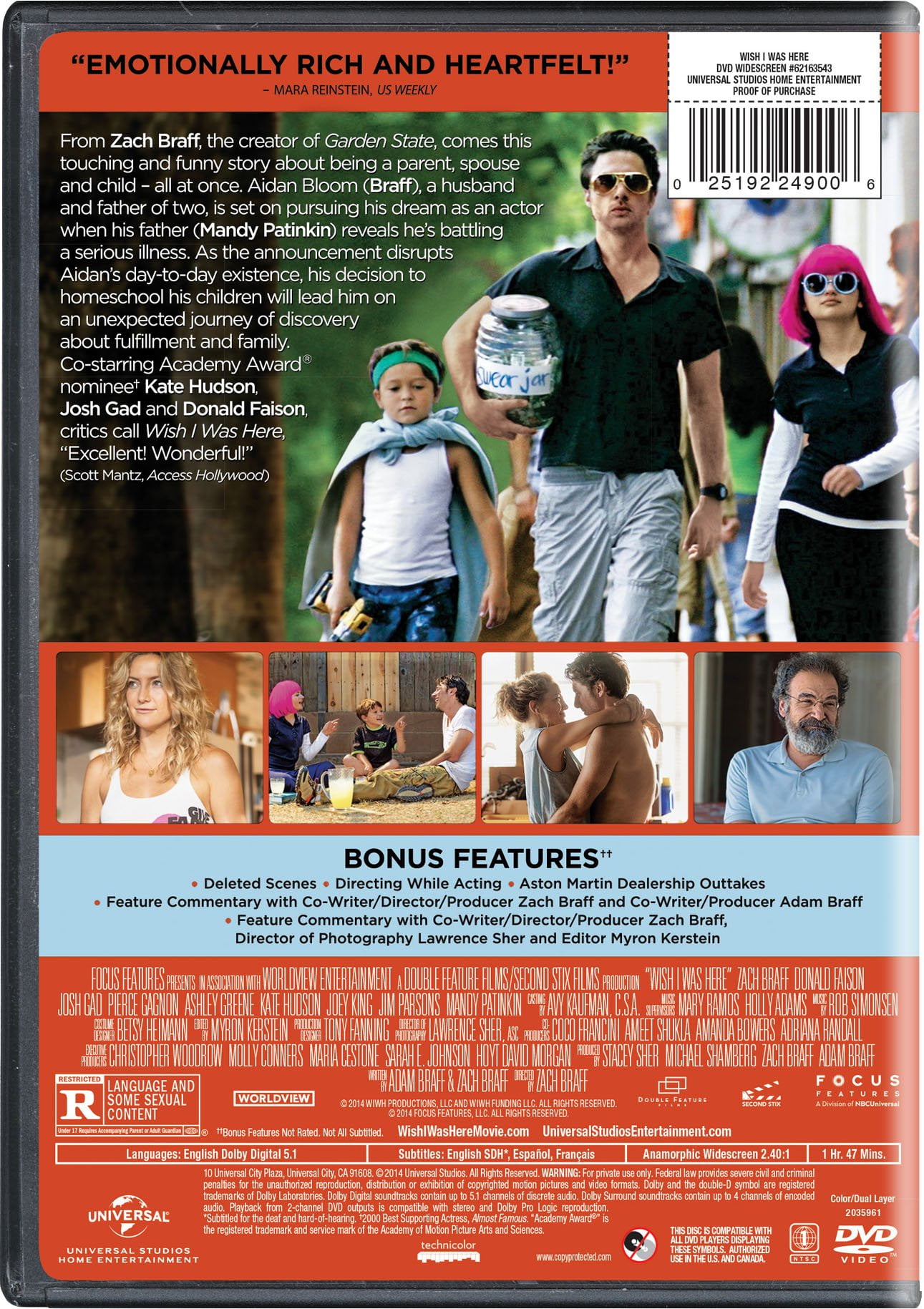 Wish I Was Here Dvd Walmart Com