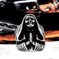 thumbnail image 2 of HOOUN Vintage Praying Cloak Skull Ring Stainless Steel Peace Skeleton Biker Punk Ring-13, 2 of 5