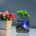 thumbnail image 3 of Fuente de agua de mesa con luces de colores perfecl estilo Mist decoración de cascada, 3 of 5