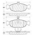 thumbnail image 2 of Centric Parts 102.06880 102 Series Semi Metallic Standard Brake Pad, 2 of 4