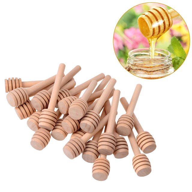 Mini cucharas de miel ZHAOCHENG de madera 48 piezas de 3 pulgadas