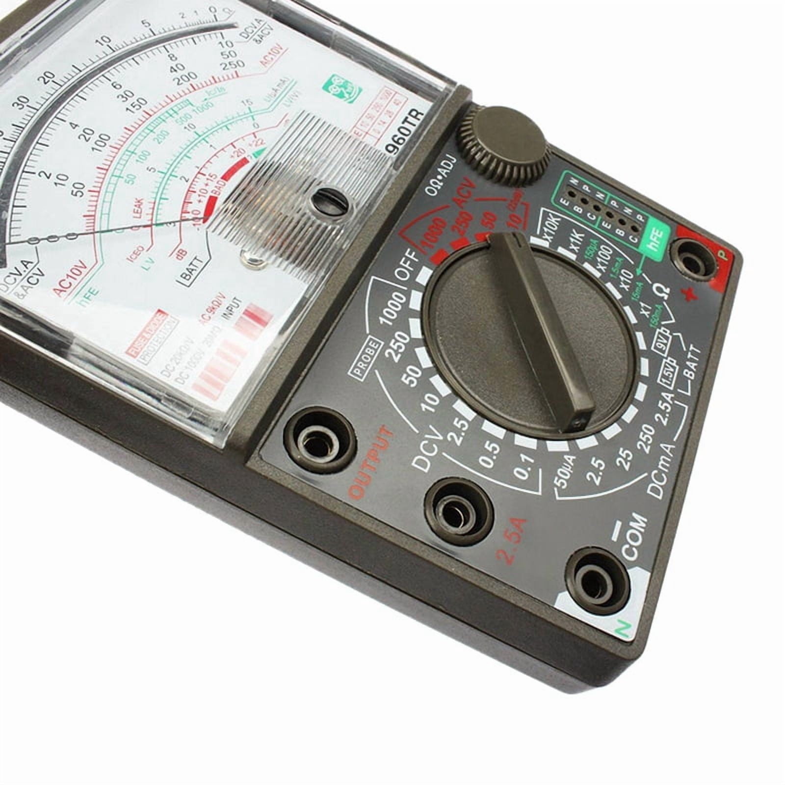 2X Analog Multimeter De-960Tr AC DC Volt Ohm Current Testing Electrical Multitester