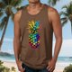 thumbnail image 4 of Casual Tops de Verano de la Moda de los Hombres sin Mangas Impreso Cuello Redondo, Camisa Ligera Y Cómoda para Diario, 4 of 5