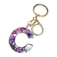 thumbnail image 2 of WREESH Mother's Day Custom Creative Keyring Clasp 26 English Letter Pendant Keyring, 2 of 9