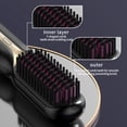 thumbnail image 5 of Cordless Hair Straightener, Professional Ceramic Flat Iron Comb, Rechargeable Curling Iron Hair Straightening Styling Comb, for Less Frizz, Shinier & Smoother Hair, Hair Styling Tools, Black, 5 of 10