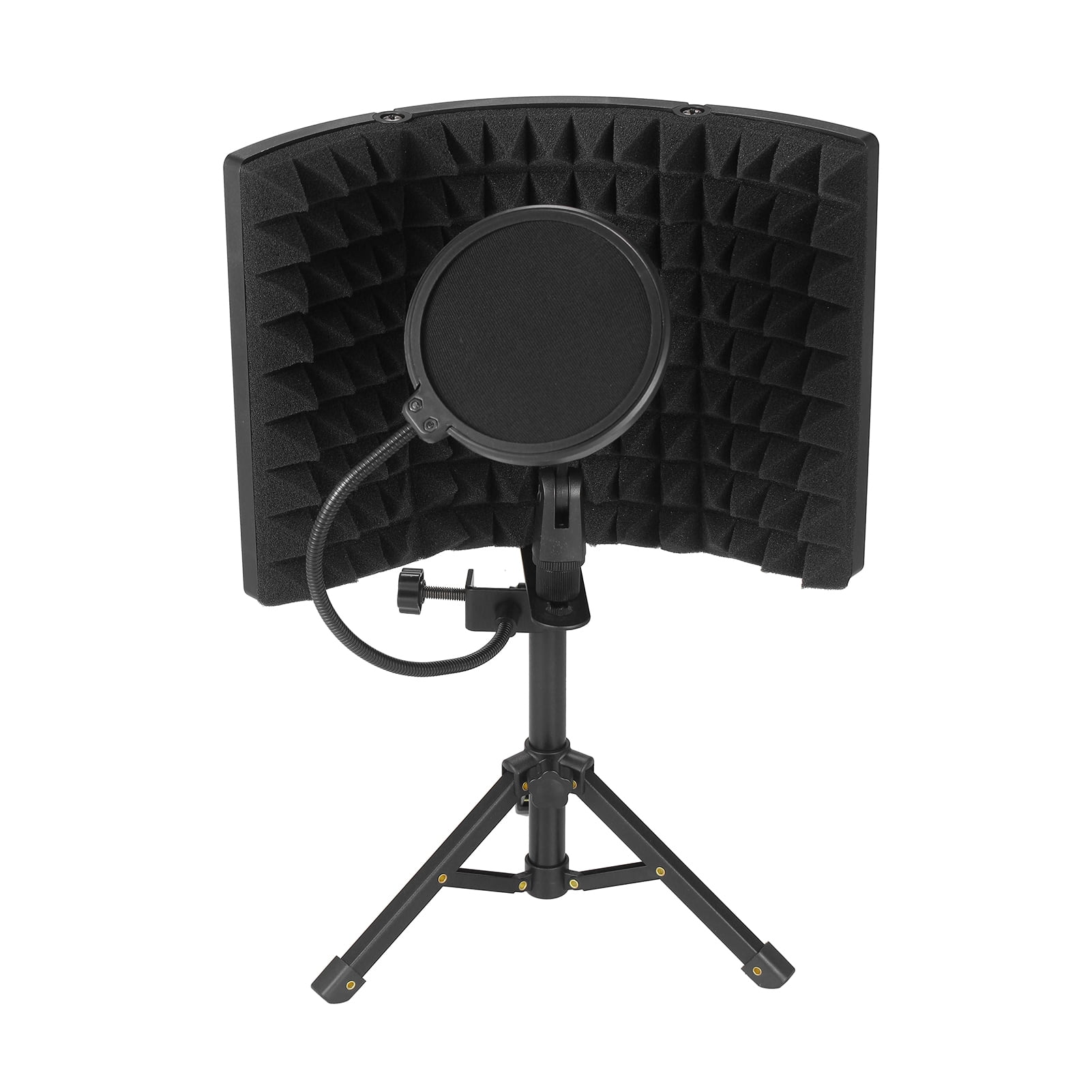 3Panel Microphone Shield Isolation Reflection Filter Screen Portable Vocal Boot