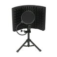 thumbnail image 1 of Microphone Isolation Screen with High-Density Absorbing Sponge 3-Panel Foldable Windshield Mini Wind Screen Board Sound Insulation Cover for Recording Studio Sound Absorbing Recording Equipment, 1 of 7