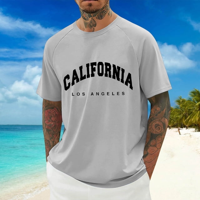T-shirt Athlétique à Manches Raglan, Col Rond, Manches Courtes, avec Oiseau Respirant pour le Sport Quotidien et les Tenues Décontractées