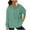 Mint Green, variant on Fashion Pullover Hoodies for Women Trendy Oversize Casual SolidLong Sleeve Blouse Pullover Hoodies Sweateshirts