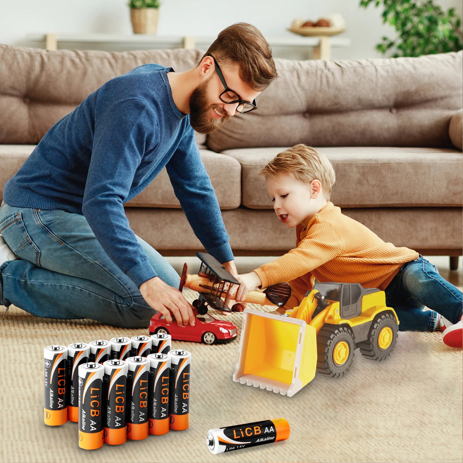 LiCB Alkaline AA Batteries Value Pack (120 Pack), 1.5 Volts Long-Lasting Double A Batteries for Business and Household