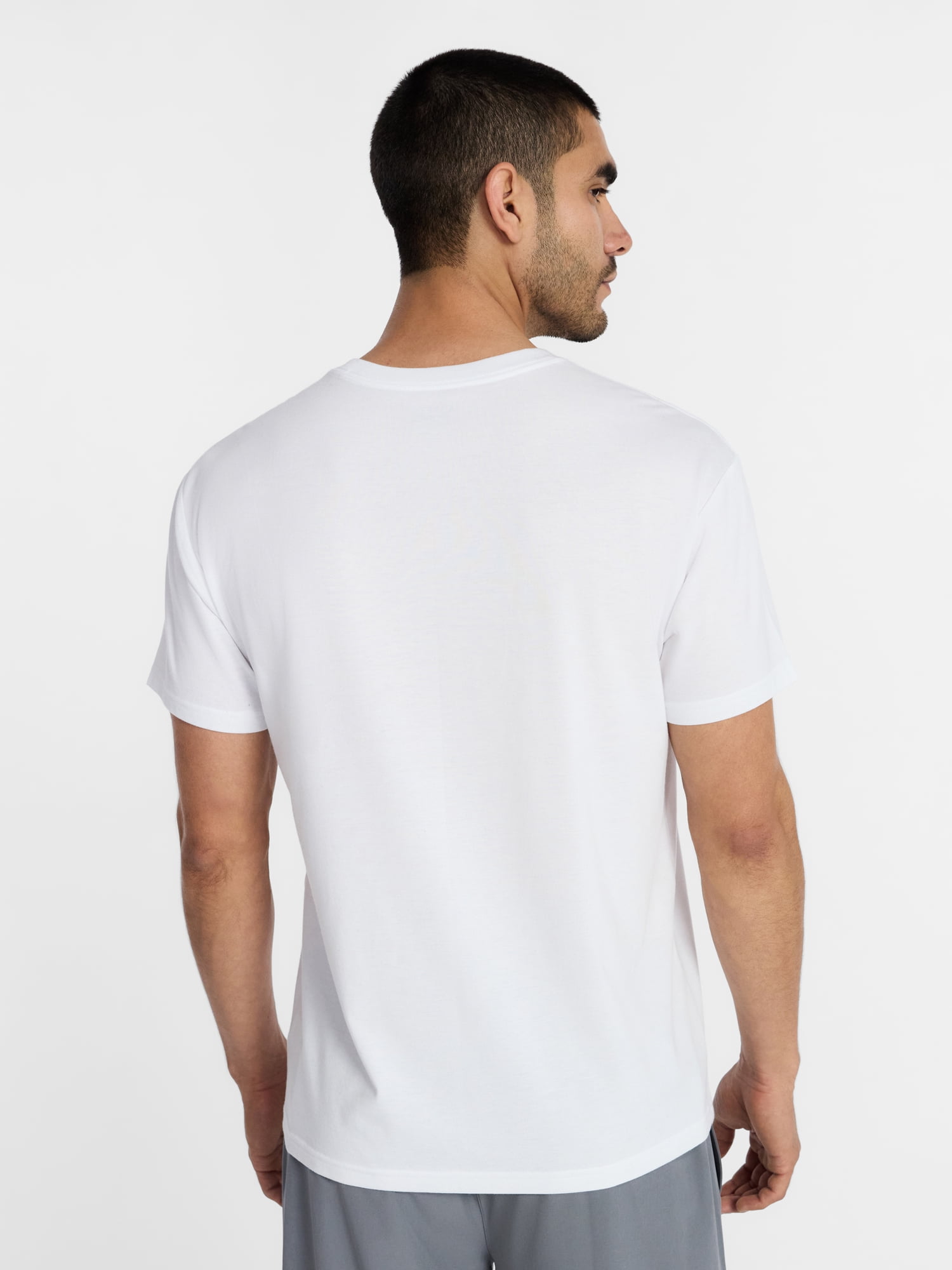 Athletic Works Men's and Big & Tall Tri Blend Tee with Short Sleeves, Sizes XS-4XLT