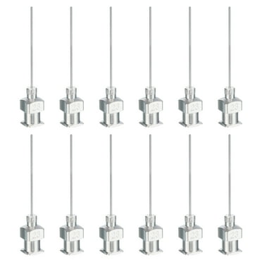 Uxcell 12 Pcs 23G 1 Inch Blunt Tip Dispensing Needle with Lure Lock for Refilling Liquid Inks Adhesives