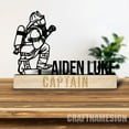 thumbnail image 5 of Craftnamesign Custom Wooden Firefighter Desk Name Plate, Fireman Metal Desk Nameplate, Office Decor, 5 of 5