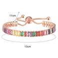 thumbnail image 5 of OPOLSKI Bracelet Multicolor Cubic Zirconia Ladies Adjustable Beads Bangle A, 5 of 7