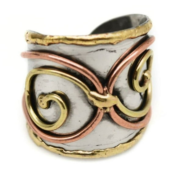Anju R041 Janya Mixed Metal Ring