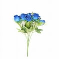 thumbnail image 2 of BalsaCircle 3 Royal Blue Bouquets 13 in Artificial Flowers Silk Rose Bud Floral Bushes Wedding Party Events Decorations, 2 of 8