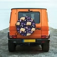 thumbnail image 6 of Yiaed Lavender Flowers Print Tire Wheel Cover, Waterproof Spare Tire Cover Fit for Jeep, Truck,Trailer, RV, SUV, Camper and Most Vehicle-15 inch, 6 of 6