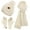 Beige, variant on FZ FANTASTIC ZONE Woman Men Winter Warm Hat Beanie Long Scarves Touch Screen Gloves Knit Set,Grey
