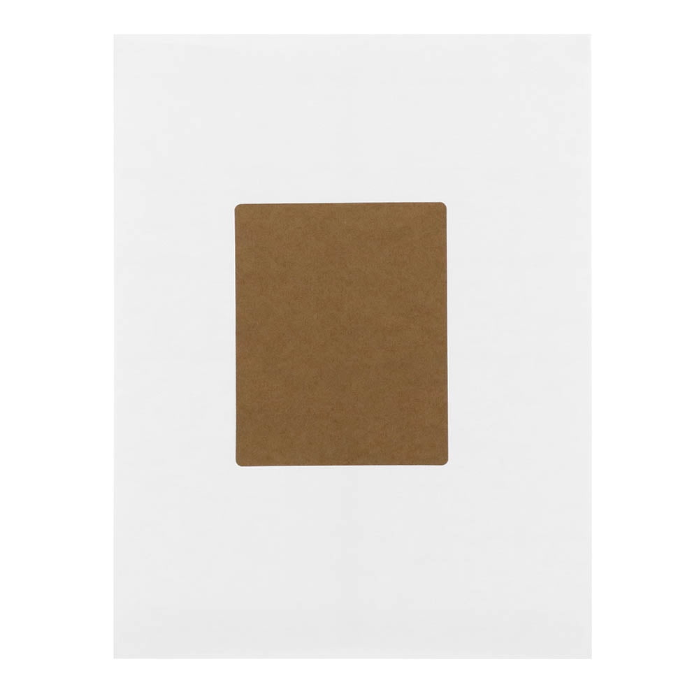 JAM Paper Shipping Address Labels, Quarter Page, 4 x 5, Brown Kraft, 120 per Pack