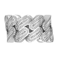 thumbnail image 2 of Araiya Fine Jewelry 14K White Gold Round-shape Lab Grown Diamond Fashion Band Ring ( 1 1/4 cttw, D-F Color, VS Clarity) Size 9, 2 of 5