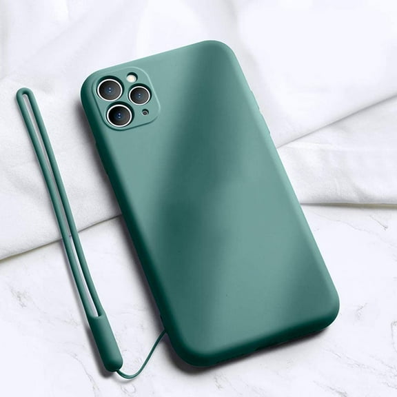 Shockproof Liquid Silicone Case Fit for iPhone 11 Pro, Slim Premium Soft Gel Rubber Full Body Cover Drop Protection Bumper Case with Microfiber Lining for Apple iPhone 11 Pro 5.8 Inch, Midnight Green