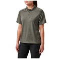 thumbnail image 2 of 5.11 Work Gear Women's Polyester Fabric Performance Short Sleeves Polo Shirt, TDU Green, Small, Style 61165, 2 of 7