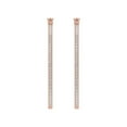 thumbnail image 2 of 1 Carat Prong Set Diamond Inside-out Hoop Earrings in 10K Rose Gold, 2 of 4