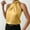 Yellow, variant on SNKSDGM Female Ribbed Tank Tops for Women Built in Bra Womens White Tank Top Loose fit Women Silk Satin Casual Sleeveless Neck Tank Top Summer Curved Hem Lightweight Dressy Blouses Shirt M