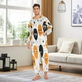 thumbnail image 5 of IAUYY Unisex Adult Onesie Pajamas Ultra-Soft Crystal-Soft Fabric, Halloween Adult Onesie Pajamas Adults,With a Zipper Plus Size Onesie Pajamas, Dotted with Stars All Around, 5 of 7