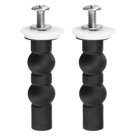 

2 Set M6 Toilet Seat Hinges Screws Expanding Rubber Bolt Top Nuts Set for Toilet Seat (Washer Dia: 28mm/1.1 )