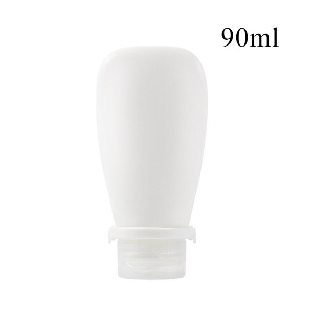 Botella de viaje de silicona portátil, almacenamiento de cosméticos, botella de loción recargable, contenedor de champú a prueba de fugas, tubo exprimible, botella vacía