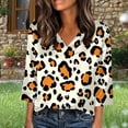 thumbnail image 1 of Xuyuer 3/4 Length Sleeve Womens Tops V Neck T Shirts Dressy Casual Pleated Spring Summer Fashion Loose 2026 Work Blouses, 1 of 5