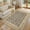 Brown, variant on UERMEI 3x5 Washable Area Rugs for Bedroom Entryway Kitchen, Non-Silp Low-Pile Doormat, Boho Home Decor Carpets, Brown