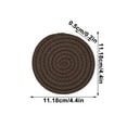 thumbnail image 2 of Woven Round Placemats, Non Slip Heat Resistant, Coasters and Bowl Mats, for Dining Table Kitchen Decor, Multicolor, 2 of 8