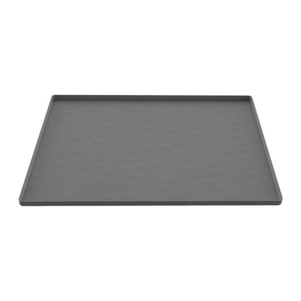 Alfombrilla para el suelo del mini frigorífico, alfombrilla para el fregadero, accesorios para electrodomésticos, alfombrilla para el suelo del congelador Gris 65x60cm